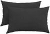 vidaXL Sofakissen 2 Stück Schwarz 60 x 40 cm Stoff 42013685 Bild 2