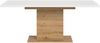Kulissen-Esstisch >Motion< ausziehbar 190cm, weiß / artisan Eiche Dekor - 150/190x76x90cm (BxHxT) Bild 5
