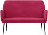 vidaXL Sitzbank Weinrot 108x79x79 cm Samt 351386 Bild 3