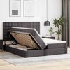 vidaXL Bett mit Stauraum und LED Grau 180 x 200 cm Kunstleder 3372815 Bild 4