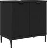 vidaXL Waschbeckenschrank Schwarz 60,5 x 33,5 x 61 cm Holzwerkstoff 883415 Bild 2