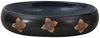 vidaXL Aufsatzwaschbecken Schwarz und Blau Oval 59x40x15 cm Keramik 155088 Bild 3