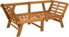 vidaXL 3-in-1 Gartenbank mit Kissen Massives Akazienholz Natur 42027062 Bild 3