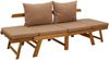 vidaXL 3-in-1 Gartenbank mit Kissen Massives Akazienholz Natur 42027062 Bild 5