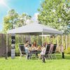 Faltbarer Pavillon 3x3 m mit Aufbewahrungstaschen und Ballastsäcken, aus Metall und Oxford-Gewebe, weiß Bild 3