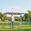 Faltbarer Pavillon 3x3 m mit Aufbewahrungstaschen und Ballastsäcken, aus Metall und Oxford-Gewebe, weiß Bild 5