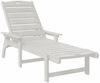 vidaXL Sonnenliege Weiß 195,5 x 53 x 98,5 cm HDPE 42006637 Bild 2