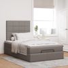 vidaXL Ottoman-Bett mit Matratze & LEDs Taupe 120x190 cm Stoff 3313993 Bild 4