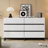 Wohnzimmer-Sideboard mit 6 Schubladen, Hochglanz, 140×39.5×78.5 cm Bild 3
