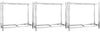 vidaXL Reifenregale mit 2 Böden 3 Stk. Silbern 110x40x110 cm Stahl 3154230 Bild 2