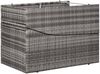 vidaXL Sonnenliege mit Auflage Poly Rattan Grau 46540 Bild 4