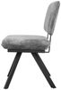 B&D home Sitzbank JUNA | Esszimmerbank 140cm gepolstert mit Rückenlehne Metallgestell für Esszimmer, Flur | industrial | Wildleder Optik Grau Bild 2