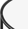 vidaXL Beistelltisch Schwarz und Transparent 70 cm Hartglas [331617] Bild 4