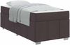 vidaXL Bettrahmen mit Matratze Dunkelbraun 100 x 200 cm Stoff 3398268 Bild 2