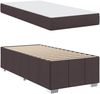 vidaXL Bettrahmen mit Matratze Dunkelbraun 100 x 200 cm Stoff 3398268 Bild 5