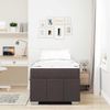 vidaXL Bettrahmen mit Matratze Dunkelbraun 100 x 200 cm Stoff 3398268 Bild 3