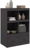 vidaXL Highboard Schwarz 67x39x95 cm Stahl 841799 Bild 4