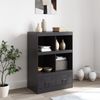 vidaXL Highboard Schwarz 67x39x95 cm Stahl 841799 Bild 3