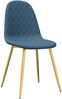 vidaXL Esszimmerstühle 4 Stk. Blau Samt [325678] Bild 3