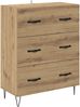 vidaXL Sideboard Artisan-Eiche 69,5 x 34 x 90 cm Verbundholz und Eisen 881496 Bild 2