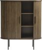 Highboard >Nerja< in Eiche braun furniert - 100x118x45 (BxHxT) Bild 3