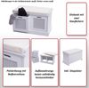 Sitzbank HWC-J49, Polsterbank Garderobenbank, Kissen Aufbewahrungsboxen Staufach 47x75x40cm ~ braun, Polster schwarz Bild 2