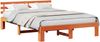 vidaXL Bettrahmen Wachsbraun 140 x 200 cm Massives Kiefernholz 872610 Bild 2