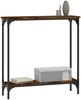vidaXL Konsolentisch Räuchereiche 75x22,5x75 cm Holzwerkstoff 834022 Bild 3