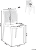 Gartenstuhl 4er Set ILLUMANI Sandbeige Bild 2