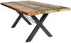 TISCHE&BÄNKE Tisch 160x85 Altholz Eisen Bunt Antikschwarz Bild 3