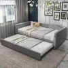 Schlafsofa, 90x200cm/180x200cm, Ausziehbett mit Bettfunktion, inkl. Lattenrost, Bezug aus Samt, Einzelbett, Doppelbett, Jugendbett Bild 2