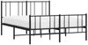 vidaXL Bettgestell mit Kopf- und Fußteil Metall Schwarz 120x200 cm 352496 Bild 5
