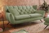 KAWOLA Sitzgruppe CHARME 2,5-Sitzer Sessel Hockerbank Cord olivgrün 94 x 95 x 200 cm Bild 2