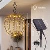 Salcar LED Kugelleuchte 30cm Solar LED Garten Außen Kugel Lichter Solarleuchte Weihnachtsbeleuchtung mit Timer, Speicherfunktion, 8 Modi 120 LEDs Bild 4