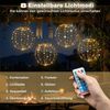 Salcar LED Kugelleuchte 30cm Solar LED Garten Außen Kugel Lichter Solarleuchte Weihnachtsbeleuchtung mit Timer, Speicherfunktion, 8 Modi 120 LEDs Bild 5