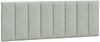 vidaXL Bett mit Matratze "Hanko" Hellgrau 140x200 cm Samt 3208598 Bild 5