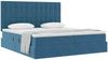 vidaXL Aufbewahrungsbett mit Kopfteil Dunkelblau 200 x 200 cm Samt 3372279 Bild 3