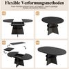 i@home Esstisch Ausziehbarer Tisch (1 Tisch), (110-150cm), mit offenem Ablagefach, platzsparender, abgerundete Ecken Bild 3