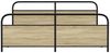 vidaXL Metallbett ohne Matratze Sonoma-Eiche 180x200 cm 3318652 Bild 4
