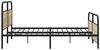 vidaXL Metallbett ohne Matratze Sonoma-Eiche 180x200 cm 3318652 Bild 5