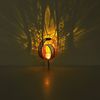 LED Solarleuchte, Erdspieß, Crackle-Glas, rost, H 42 cm Bild 5