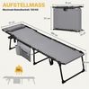 Yaheetech Feldbett Liegestuhl 5 Stufen Verstellbar Klappbett Gartenliege bis 120kg belastbar, klappbar Bild 3