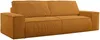 Vente-unique - AMELIA Sofa SamtStoff Orange - B 102 cm x H 85 cm x L 257 cm Bild 3