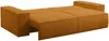 Vente-unique - AMELIA Sofa SamtStoff Orange - B 102 cm x H 85 cm x L 257 cm Bild 4