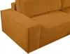 Vente-unique - AMELIA Sofa SamtStoff Orange - B 102 cm x H 85 cm x L 257 cm Bild 5
