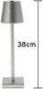 LED Tischleuchte, silber, Touchdimmer, Akku, USB, H 38 cm Bild 4