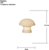 Solarleuchte ,Sandy', Pilz aus Sandstein, Dämmerungssensor, naturweiß, H 15cm Bild 4