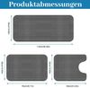 BlingBin Badematte Badezimmerteppich Set 3 Teilig, Badteppich aus Memory Foam rutschfest, Memory Schaum, schnell trocknend, Waschbar, Memory-Schaum, Rechteck, mit U Förmige wc Vorleger, Badteppich Waschbar Badvorleger Set Bild 4