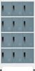 vidaXL Schließfachschrank Hellgrau und Dunkelgrau 90x45x180 cm Stahl 339819 Bild 2