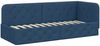 vidaXL Eckbettgestell Blau 80 x 200 cm Stoff 42016486 Bild 2